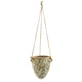 2' Tuscan Hanging Ceramic Scroll Planter