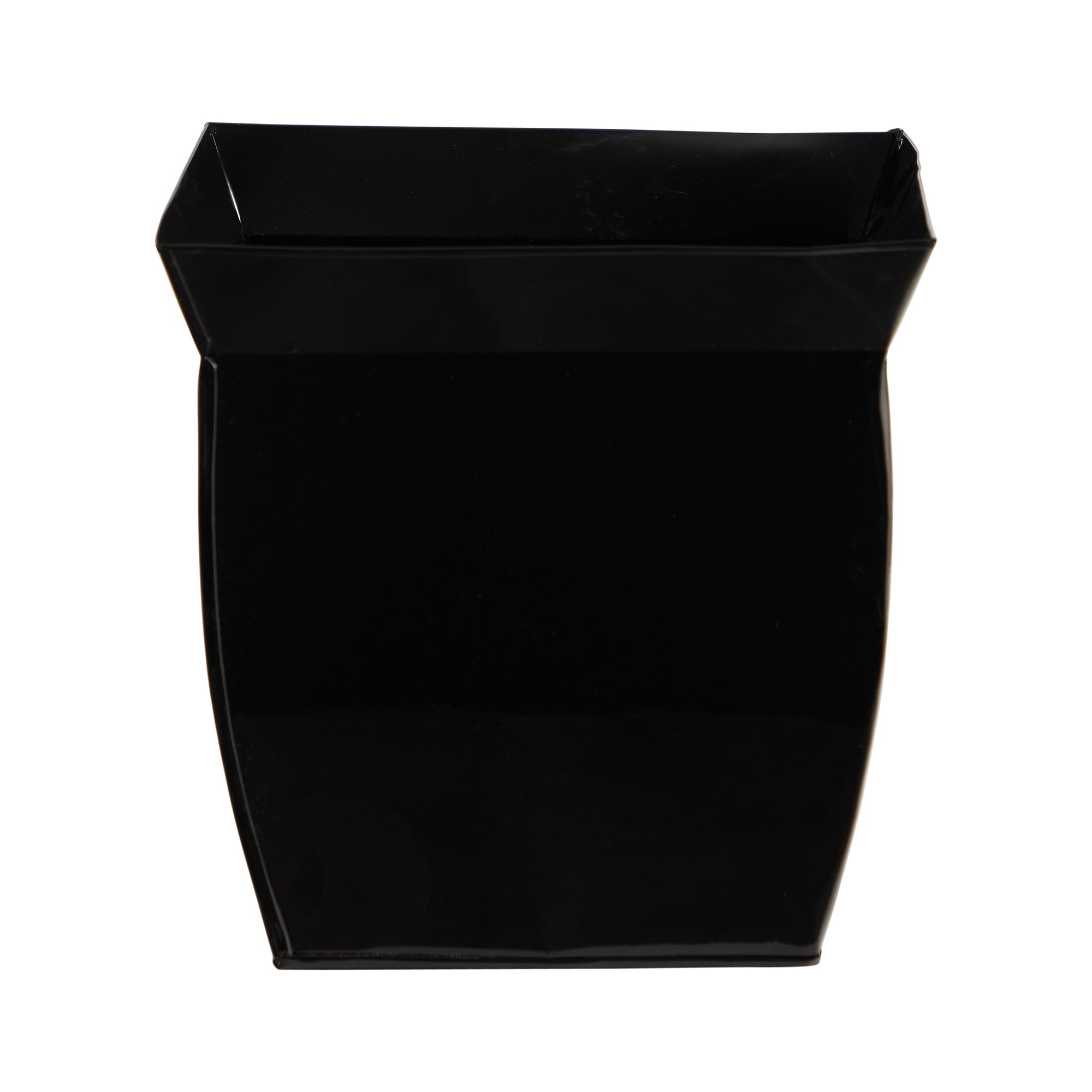 11.75" Fluted Metal Square Planter