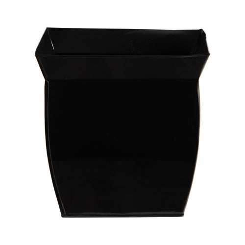 11.75" Fluted Metal Square Planter