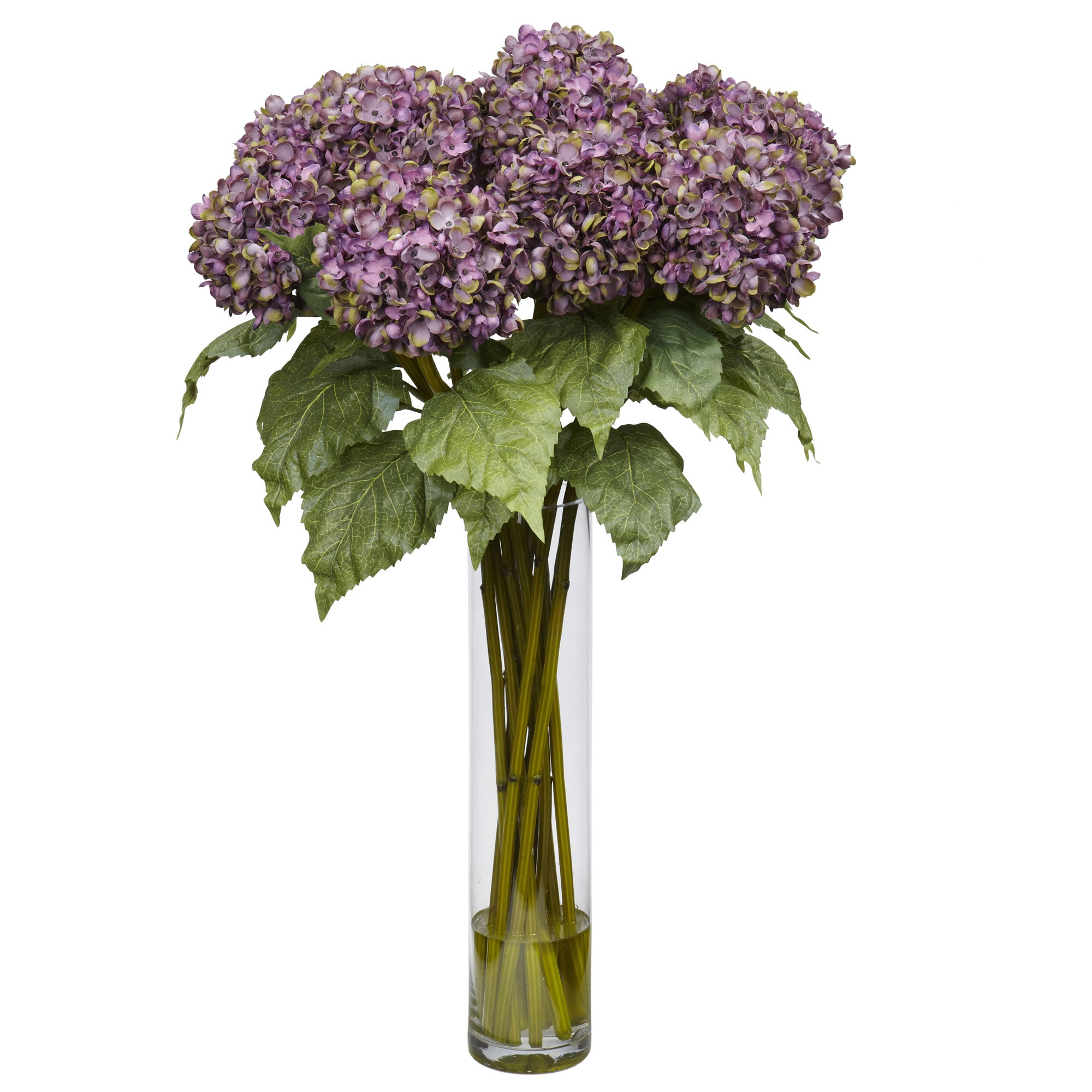 Hydrangea w/Cylinder Purple