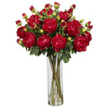 Giant Peony w/Cylinder Red