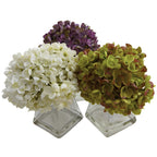 Hydrangea w/Vase (Set of 3)