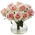 Rose Arrangement w/Vase Light Pink