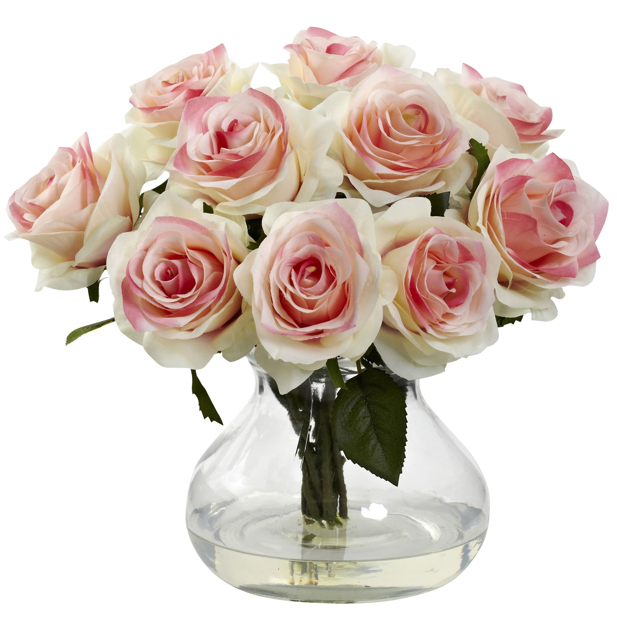 Rose Arrangement w/Vase Light Pink