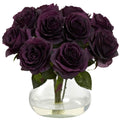 Rose Arrangement w/Vase Purple Elegance