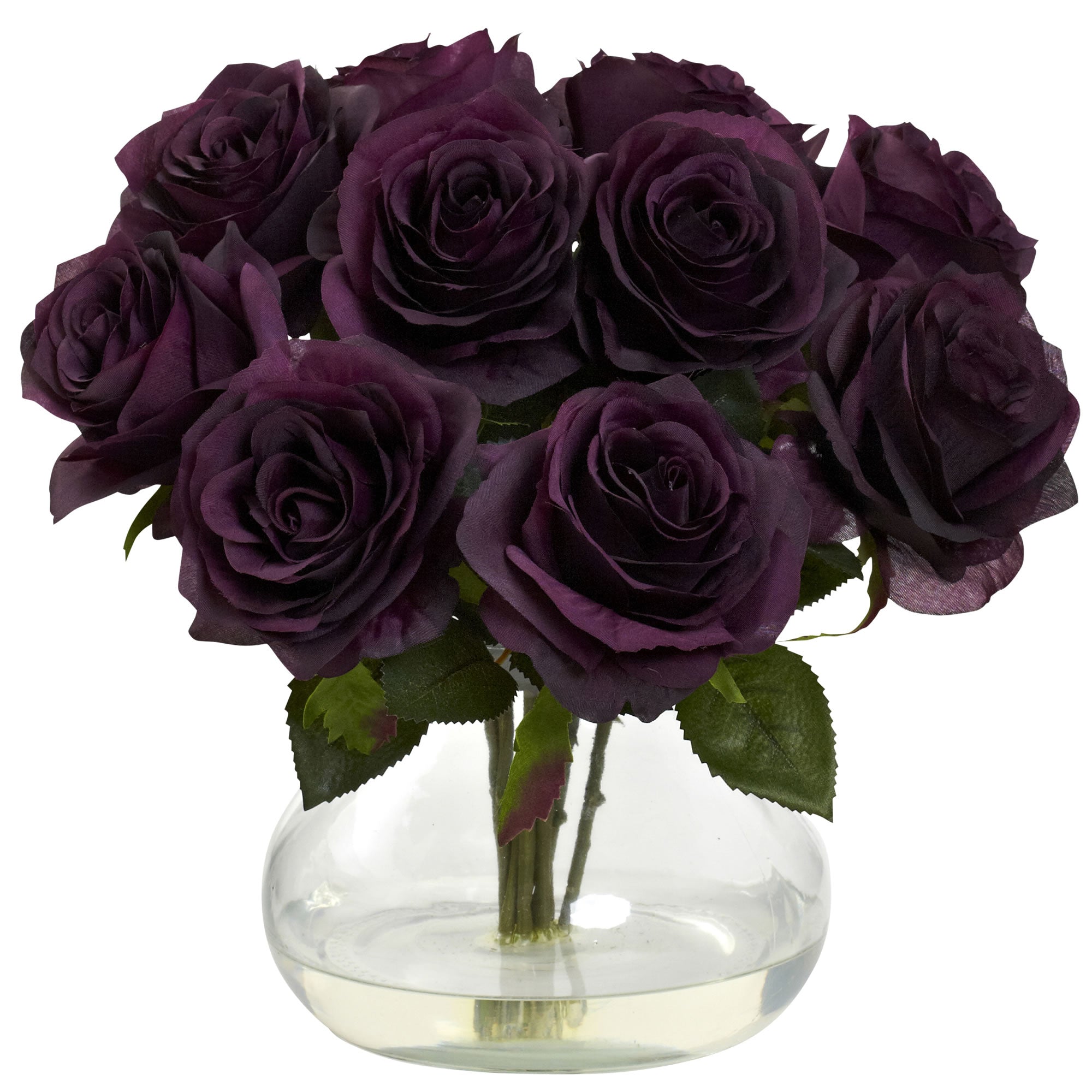Rose Arrangement w/Vase Purple Elegance