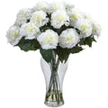Blooming Carnation Arrangement w/Vase Cream