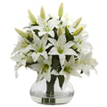 16" Large Lily Arrangement with Vase