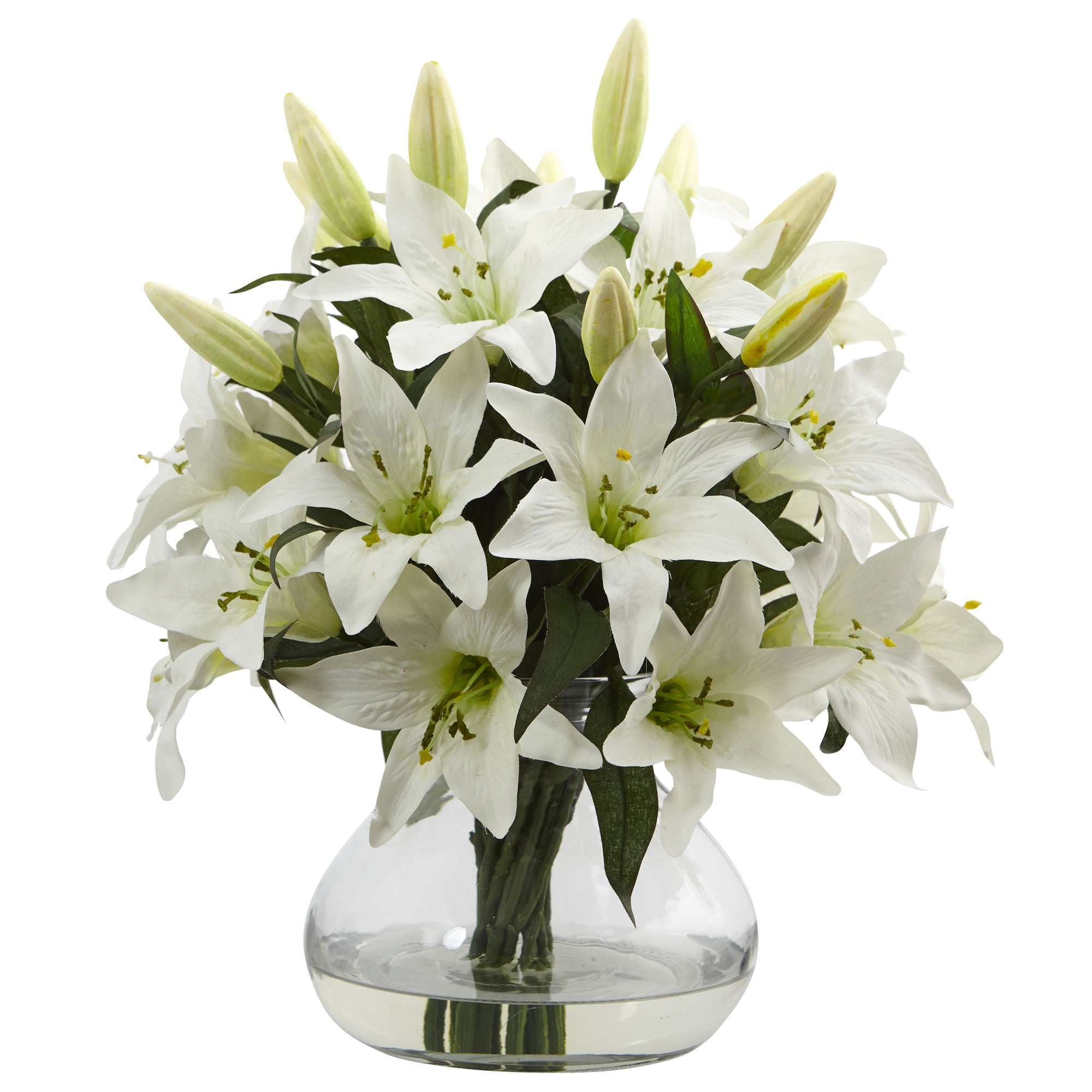 16" Large Lily Arrangement with Vase