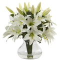 13.5" Lily Arrangement with Vase