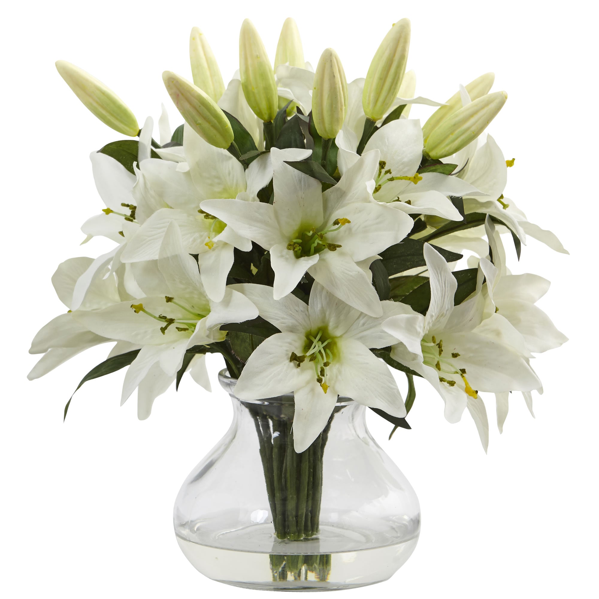 13.5" Lily Arrangement with Vase