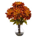 17" Dahlia Arrangement Orange