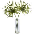49" Fan Palm in Cylinder Vase
