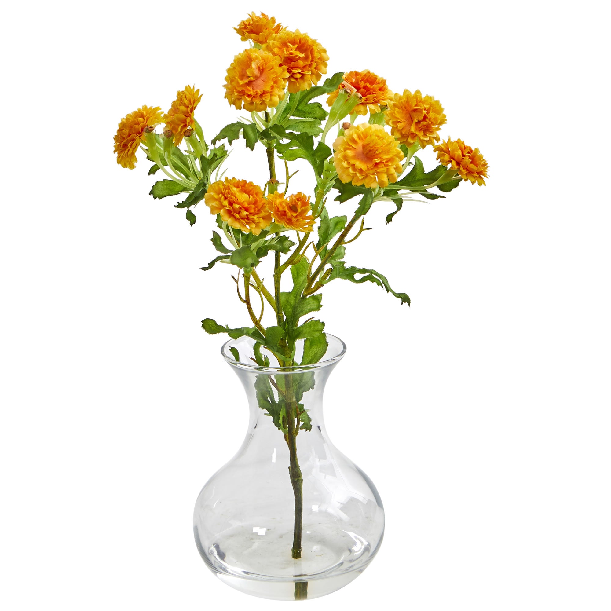 10" Japanese Artificial Arrangement in Vase (Set of 2)