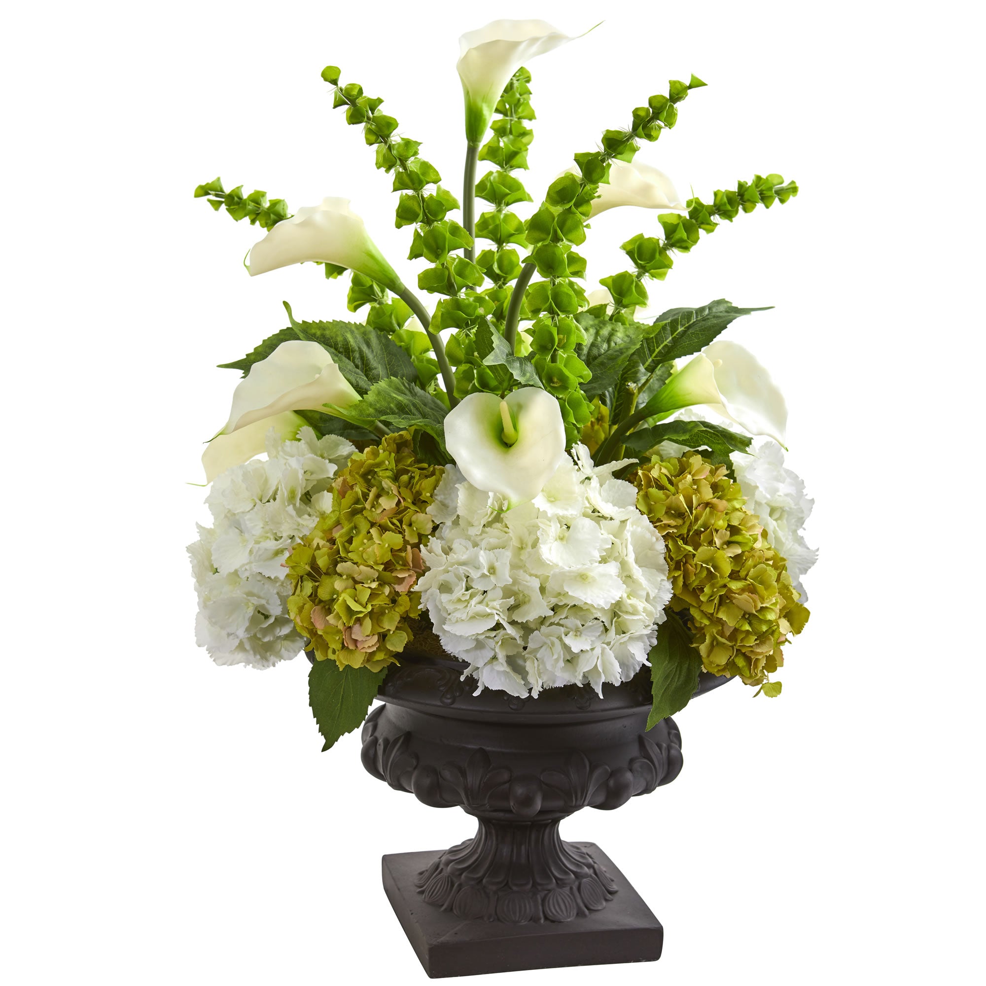 3' Hydrangea Mixed Floral Arrangement in Urn
