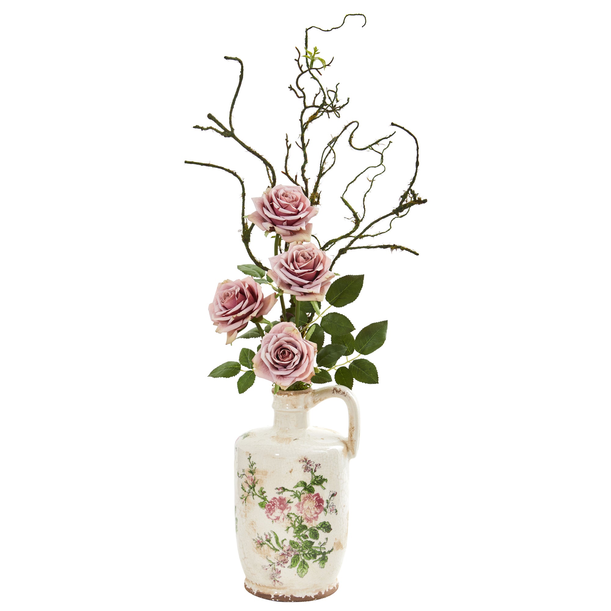 29" Rose Artificial Arrangement in Floral Design Pitcher