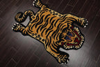 Tiger Handmade 100% Wool Novelty/Animal Oriental Area Rug Gold 3' x 5'