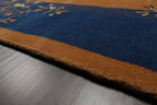 LoomBloom Multi Sizes Camel Hand Tufted  Chinese Art Deco New Zealand Wool Oriental Area Rug