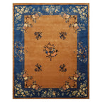 LoomBloom Multi Sizes Camel Hand Tufted  Chinese Art Deco New Zealand Wool Oriental Area Rug