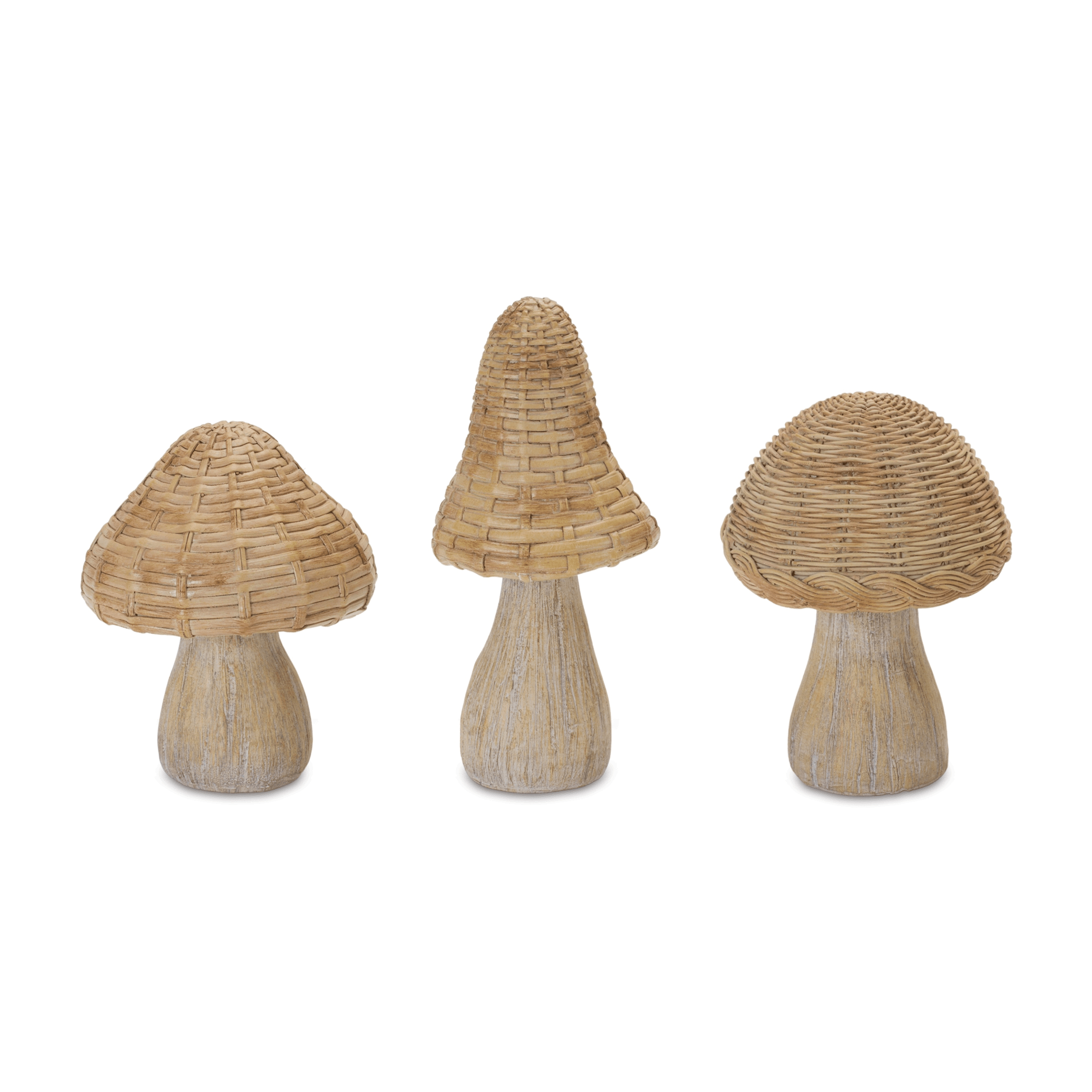 Wicker Mushroom Garden Decor