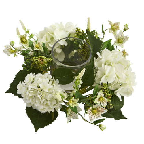 16" Hydrangea Candelabrum