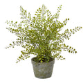 15" Maiden Hair Artificial Plant in Decorative Planter
