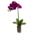 24" Orchid Phalaenopsis Artificial Arrangement in Vase