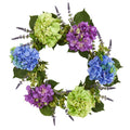 22" Hydrangea Artificial Wreath