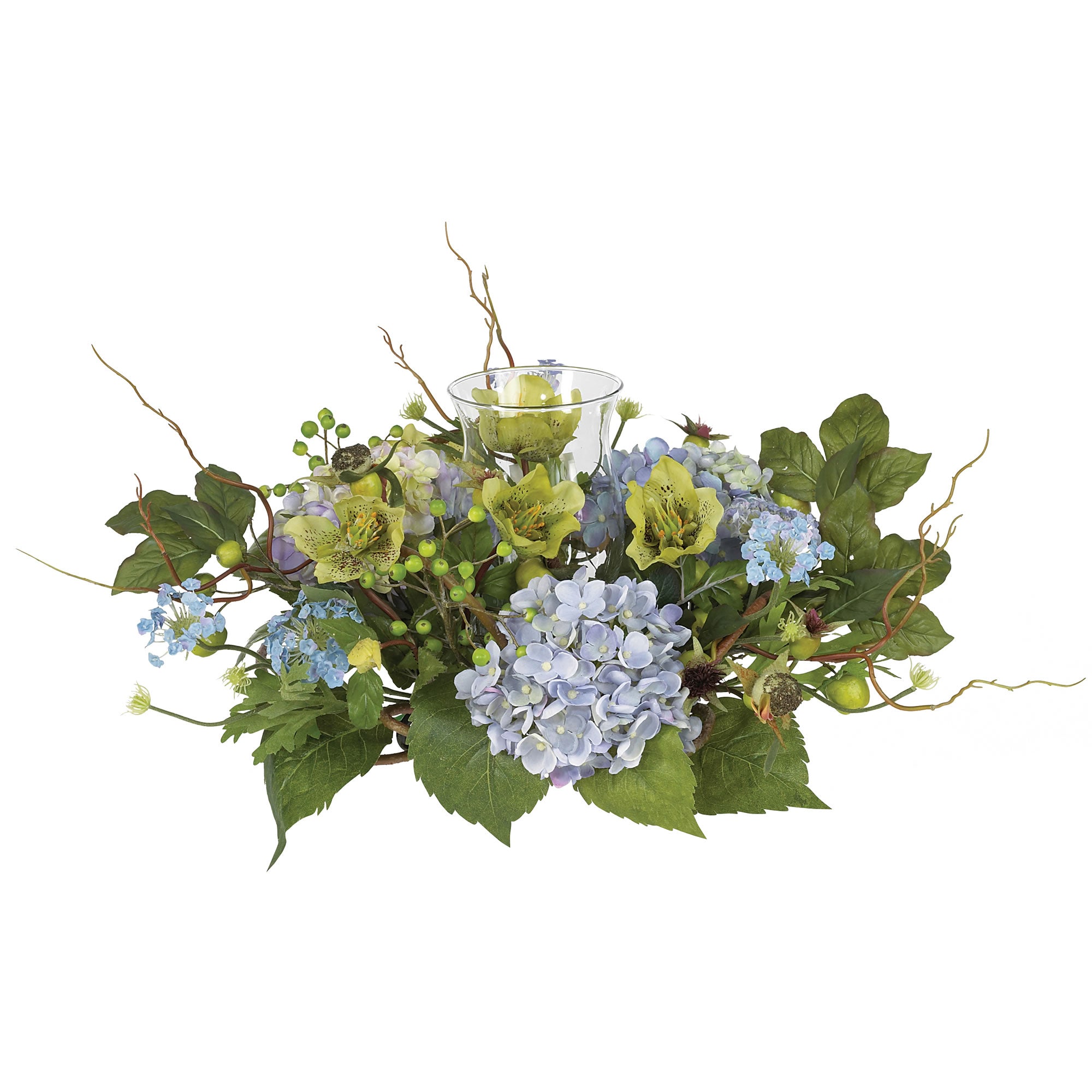 9" Hydrangea Candelabrum