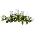 28.5" Hydrangea Triple Candelabrum Centerpiece
