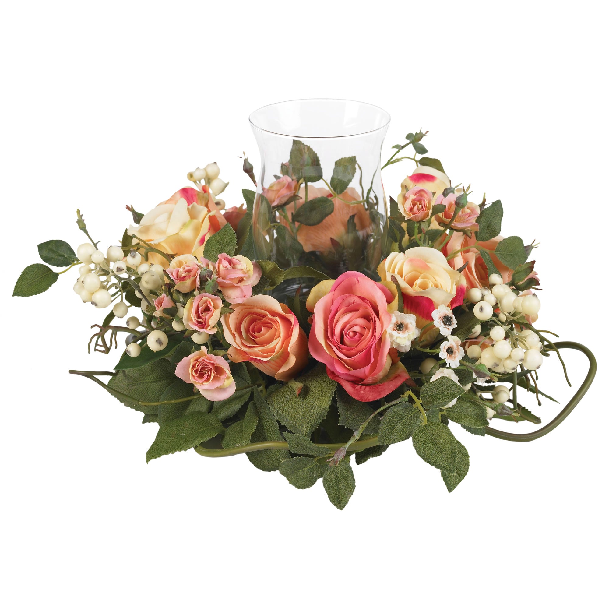 16" Rose Candelabrum - Asstored Pastels