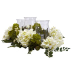29" Snowball Hydrangea Triple Candelabrum