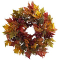 24" Maple and Berry Wreath
