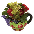 7" Rose & Hydrangea w/Decorative Vase