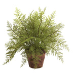 12" Fern w/Decorative Planter (Set of 2)