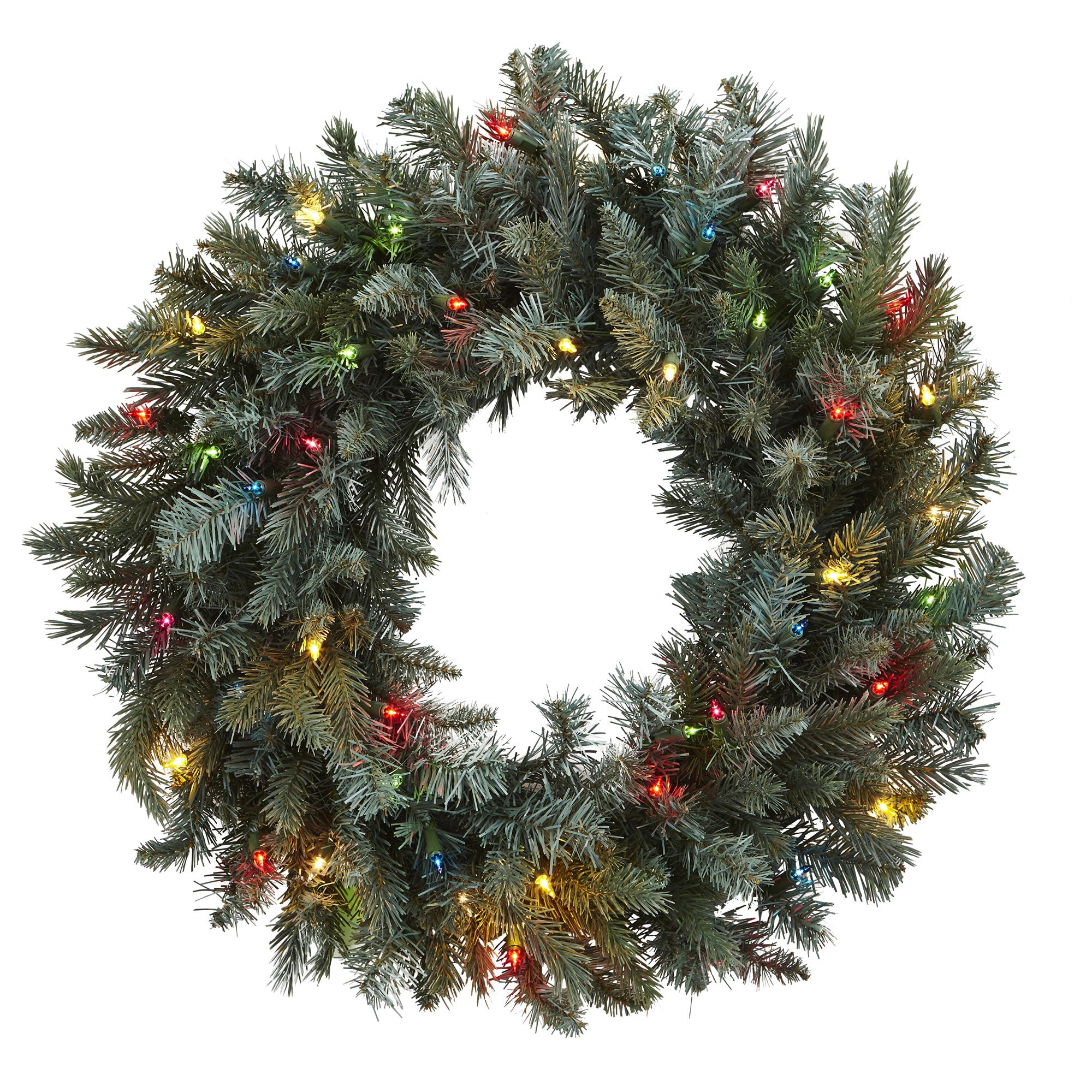 30" Wreath w/180 Tips & 50 lights