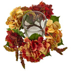 6" Autumn Hydrangea Berry Candelabrum