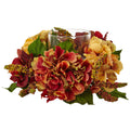 6" Autumn Hydrangea Berry Candelabrum