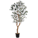 5' Dogwood Tree w/1140 Lvs & 285 Flrs