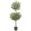 4.5' Olive Double Topiary Tree w/1794 Lvs