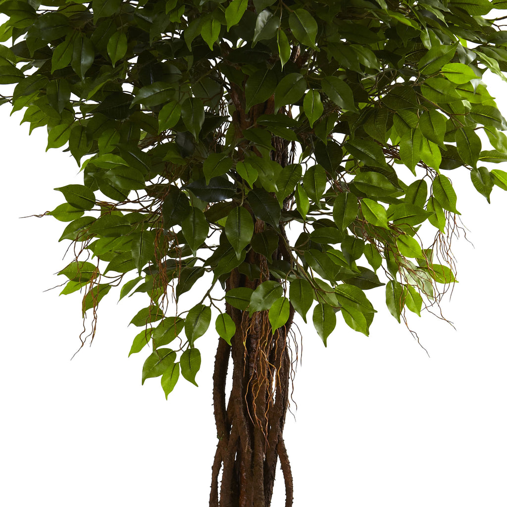 7.5' Ficus Tree UV Resistant w/1764 Lvs & 12 Vines (In/Out)