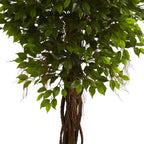 7.5' Ficus Tree UV Resistant w/1764 Lvs & 12 Vines (In/Out)