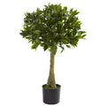 3' Bay Leaf Topiary UV Resistant w/604 Lvs (Indoor/Outdoor)