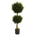 4' Double Ball Cypress UV Resit w/450 Lvs  (Indoor/Outdoor)