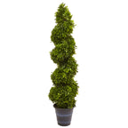 4' Boxwood Spiral Topiary Tree UV Resistant (Indoor/Outdoor)