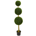 5.5' Triple Boxwood Topiary UV Resistant (Indoor/Outdoor)