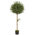 5' Olive Topiary Artificial Tree