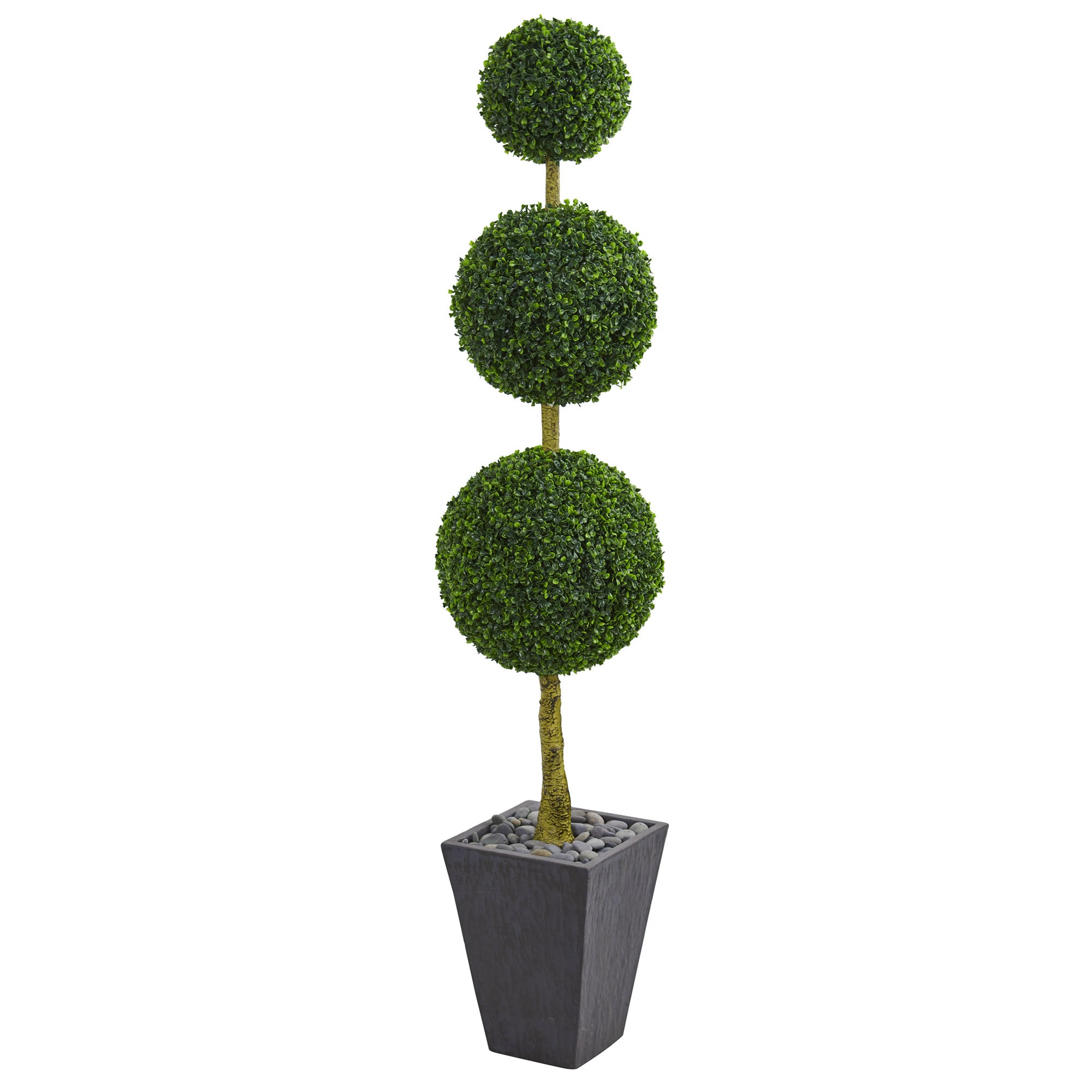 Boxwood Topiary Tree in Planter UV Resist (Indoor/Outdoor)