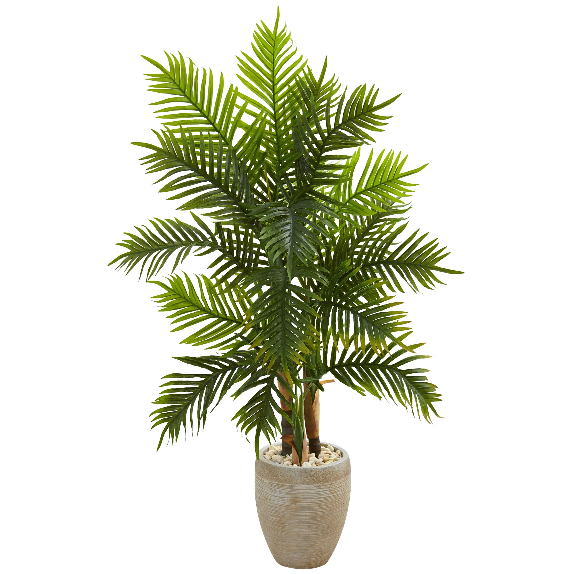 5' Areca Palm Artificial Tree in Sand Colored Planter