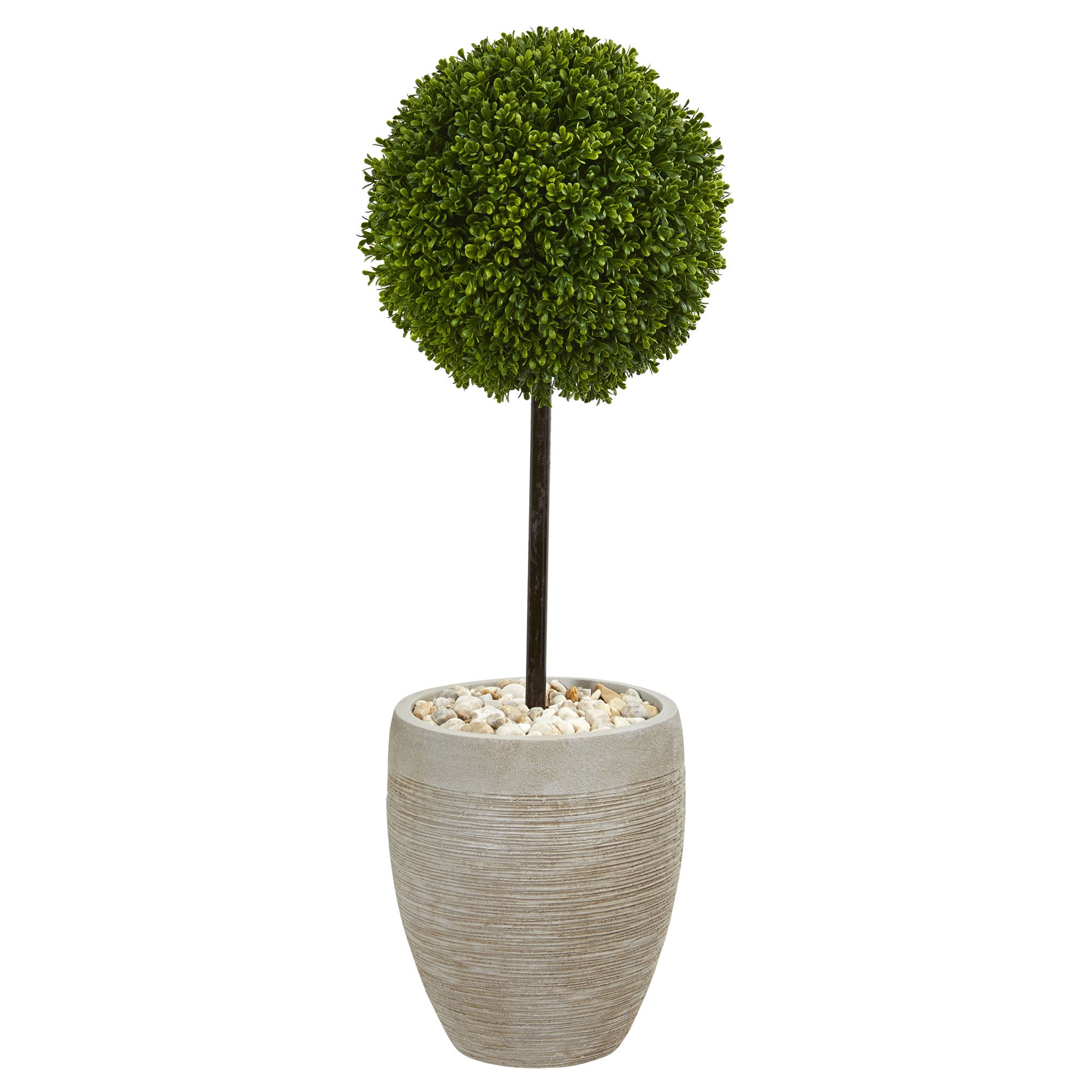 3' Boxwood Topiary Tree in Planter UV Res(Indoor/Outdoor)